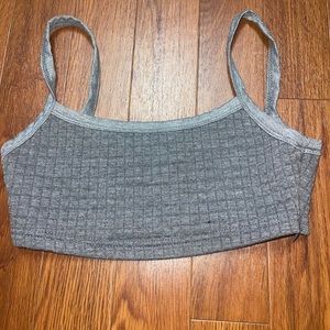 grey size small crop top Shein
